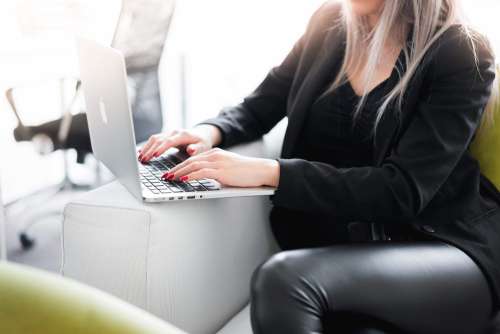 Business Woman Entrepreneur Working in the Office